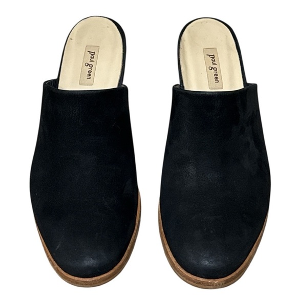 EUC - Paul Green Vonda Black Nubuck Stacked Heel Mules Size
US 4.5 - Picture 4 of 7